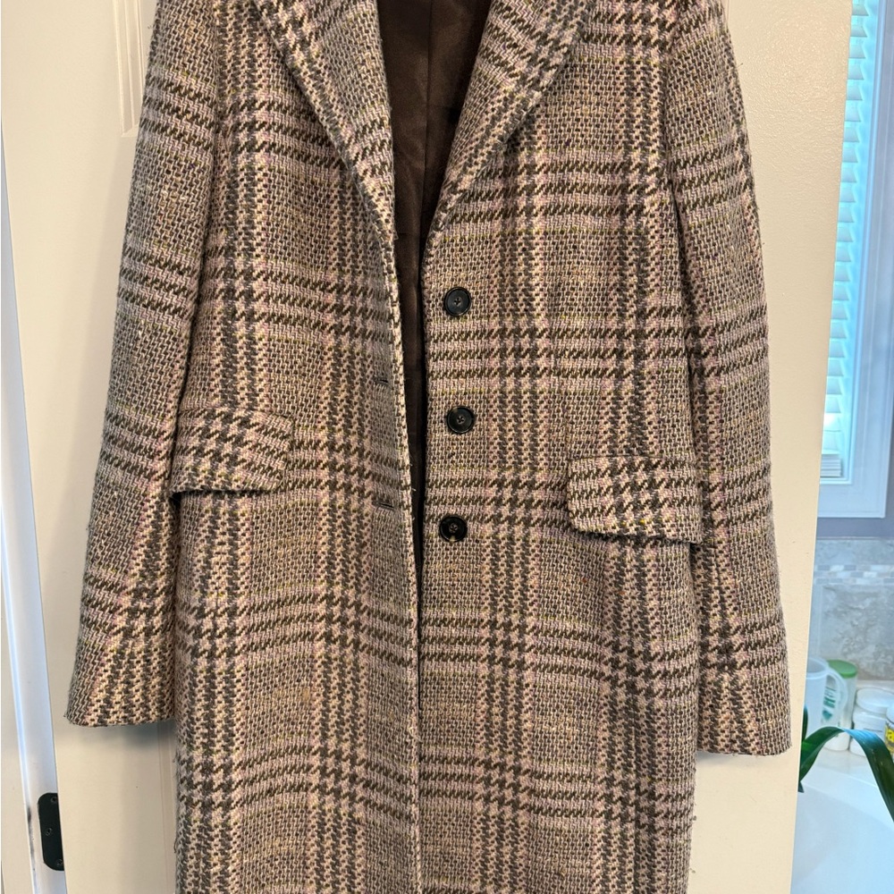 Ann Taylor Elegant Checkered Coat